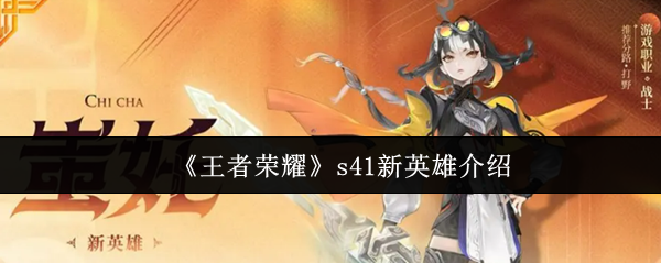 《王者荣耀》s41新英雄介绍